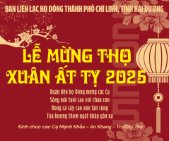 Danh sách mừng thọ các cụ người cao tuổi Xuân Ất Tỵ 2025