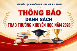 Tổng hợp danh sách xét trao thưởng khuyến học năm 2026
